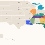Julie's bucket list map — 17 states visited