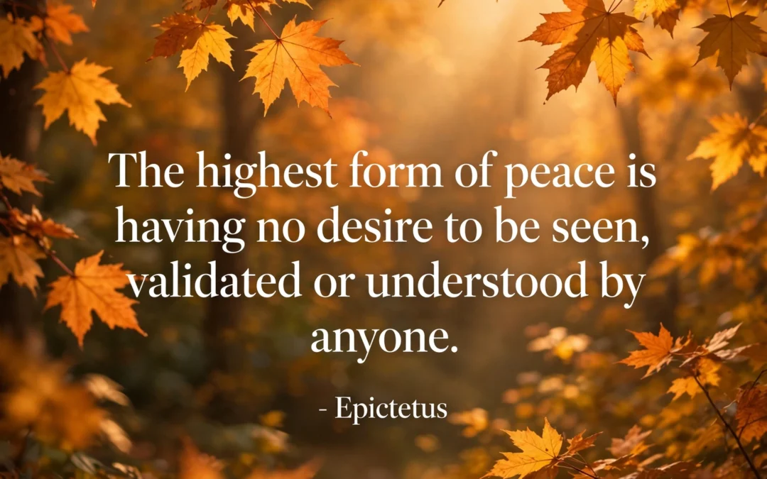 The Highest Form of Peace